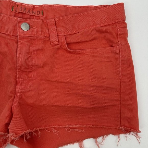 J Brand Tangerine Cut Off Raw Hem Shorts Size 28‎ - Picture 2 of 8
